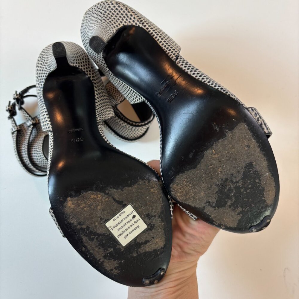 Alexander Wang Heels Ankle Strap Python Embossed … - image 7